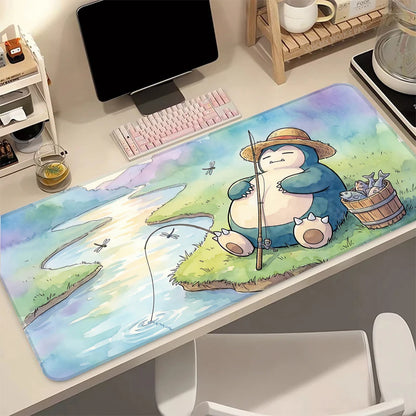 Snorlax Anime Gaming Mouse Pad – Pokémon Cartoon Non-Slip Desk Mat for Laptop & PC Setup