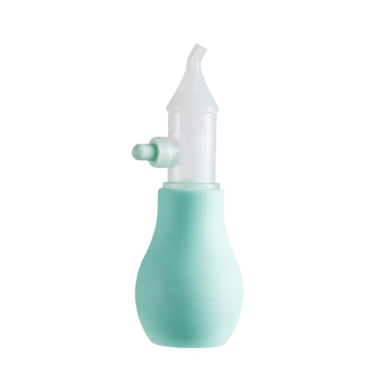 Aspirador Nasal de Silicona para Bebés – Limpiador Manual de Nariz para Lactantes y Niños Pequeños
