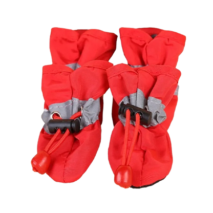 Bottes de pluie imperméables pour chien (lot de 4) – Chaussures antidérapantes pour petits chiens, chiots et chats