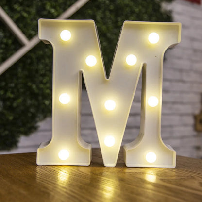 Alphabet & Number LED Night Lights – Personalized Letter Lamps for Birthday Parties, Weddings, Bedrooms, Wall Decor & Home Decorations