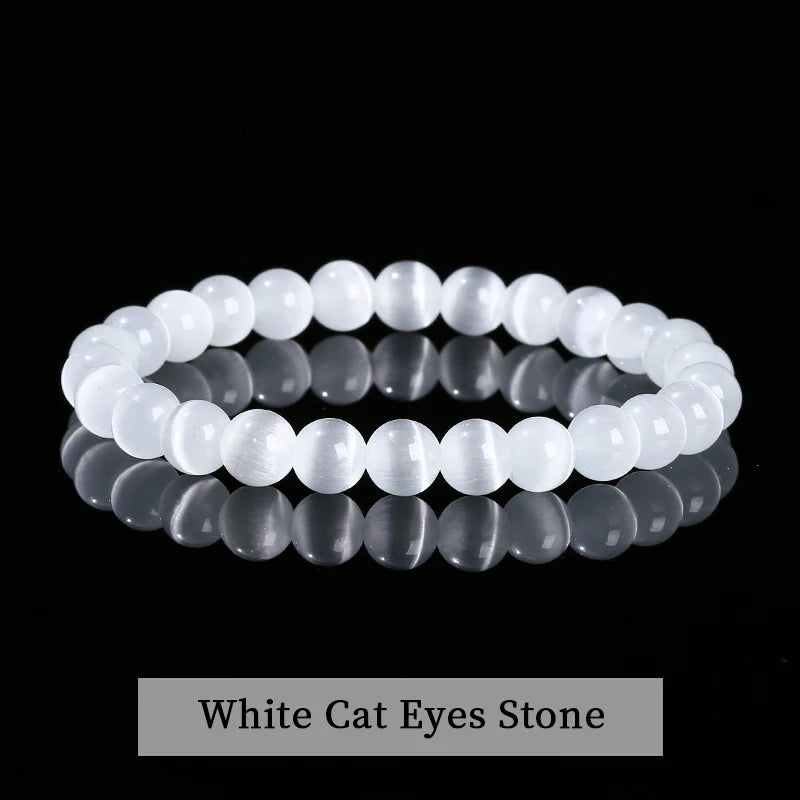 Pulsera de piedra obsidiana negra natural – Joyería ajustable de cuentas de cristal para hombres y mujeres, regalo de moda y accesorio de estilo energético