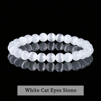 Pulsera de piedra obsidiana negra natural – Joyería ajustable de cuentas de cristal para hombres y mujeres, regalo de moda y accesorio de estilo energético