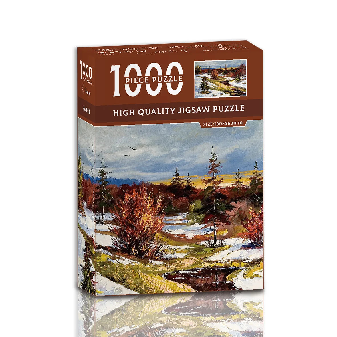 Mini puzzle de 1000 pièces – Puzzle de peinture à l'huile célèbre de Van Gogh pour adultes, jeu de puzzle d'art 38 × 26 cm, jouet éducatif casse-tête et cadeau de Noël