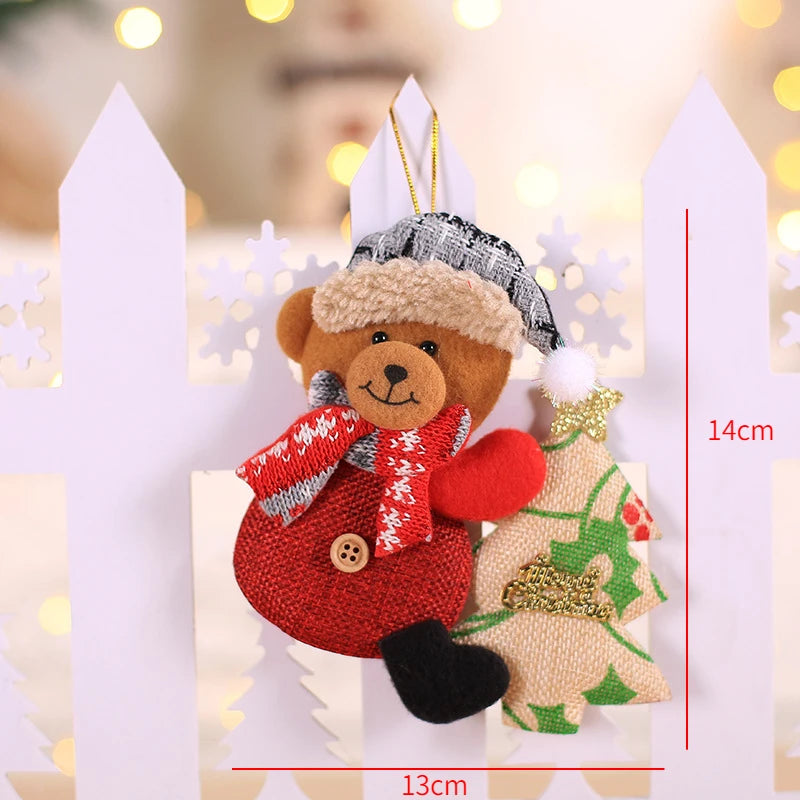 Red Star Christmas Tree Ornament – DIY Hanging Pendant Decoration for Xmas, New Year Party, Home Decor & Holiday Gifts