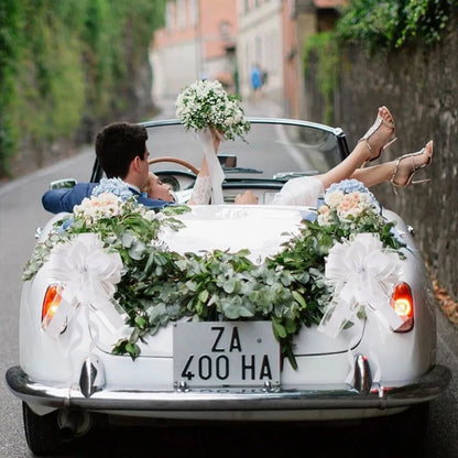 10-20 Lazos de cinta para coche de boda, decoración de envoltorio de regalo de Navidad, flores artesanales DIY, suministros para fiestas de cumpleaños, San Valentín