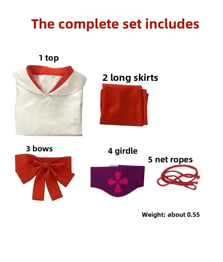 Two-Dimensional Anime Kimono Cosplay Clothing – Traditional Japanese Style Costume Outfit for Halloween, Convention & Party Wear