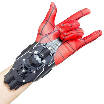 Spider-Man Web Shooter Wrist Launcher Toy – Superhero Cosplay Prop with Wrist Accessories & Gloves for Kids, Peter Parker-Inspired Gift