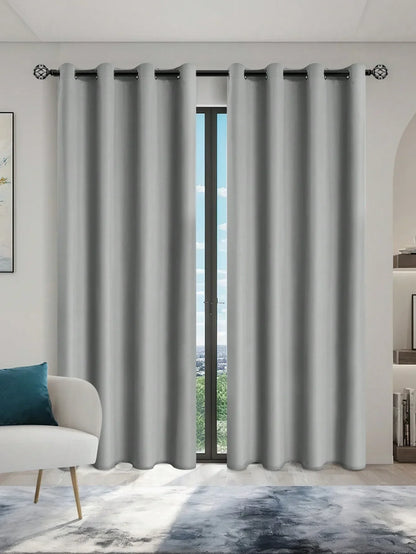 100% Blackout Grommet Curtain Panel – Total Privacy Window Drapes for Bedroom & Living Room