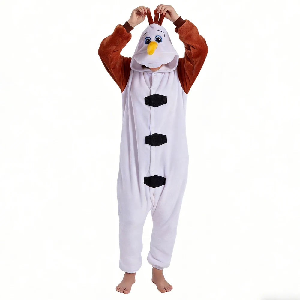 Cute Pig Animal Pajamas Onesie – Kawaii Cartoon Hoodie Jumpsuit, Soft Warm Cosplay Sleepwear for Home, Lounging & Parties