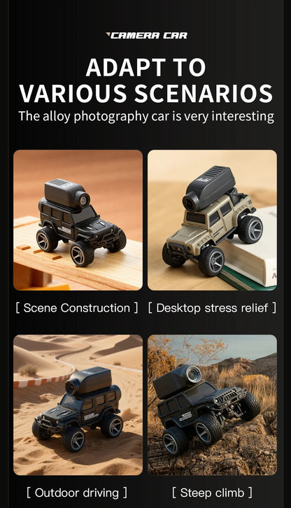 1:64 Mini RC Car with Camera – 2.4G Remote Control Racing Stunt Car with WiFi App Control for Kids