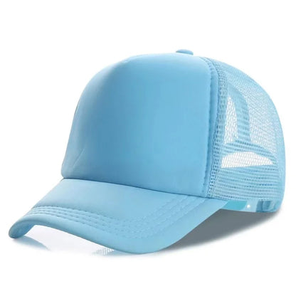 Gorra Trucker de Malla de 5 Paneles con Logotipo Personalizado – Gorra de Béisbol Ajustable para Hombres y Mujeres, Equipos Deportivos y Uso al Aire Libre en Verano