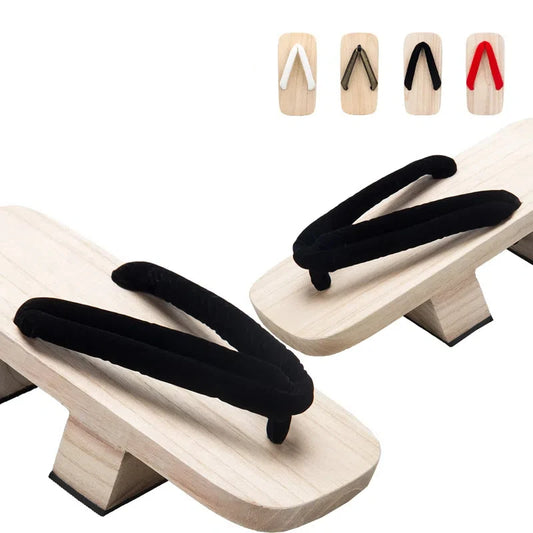 Zuecos japoneses Geta de madera – Sandalias y pantuflas tradicionales para cosplay