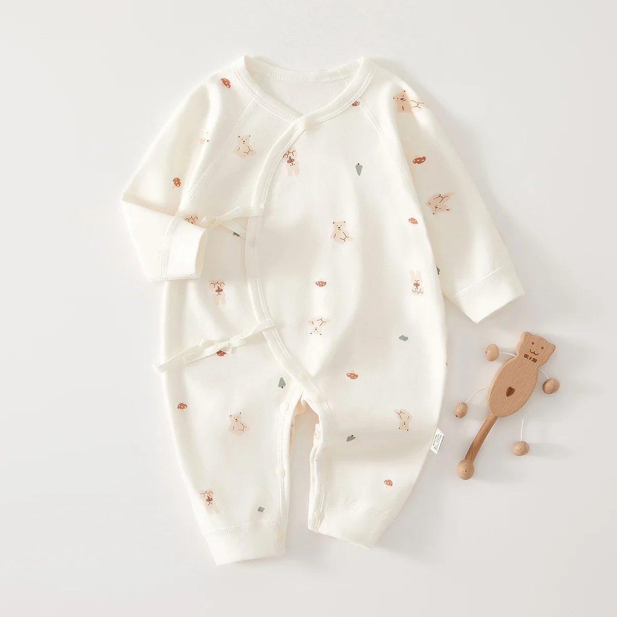 AYNIGIELL Mono de bebé recién nacido – Pelele suave de cuatro estaciones para bebés y niñas (0-6 meses)
