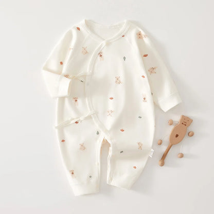 AYNIGIELL Mono de bebé recién nacido – Pelele suave de cuatro estaciones para bebés y niñas (0-6 meses)