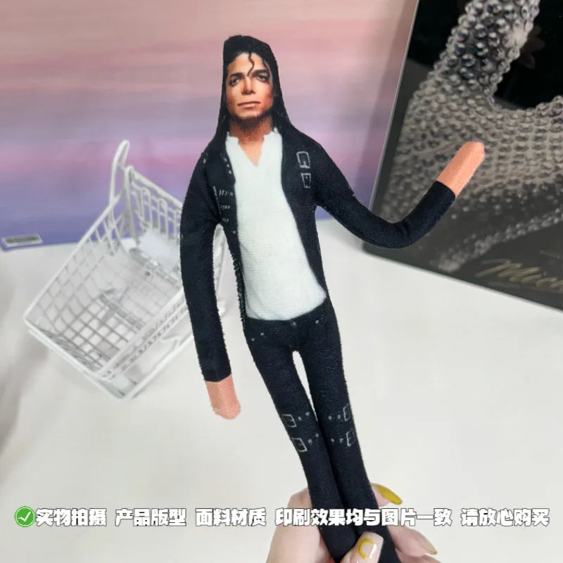 Michael Jackson Cosplay Plush Figure – Jointed Stuffed Doll Collectible Room Decoration Gift