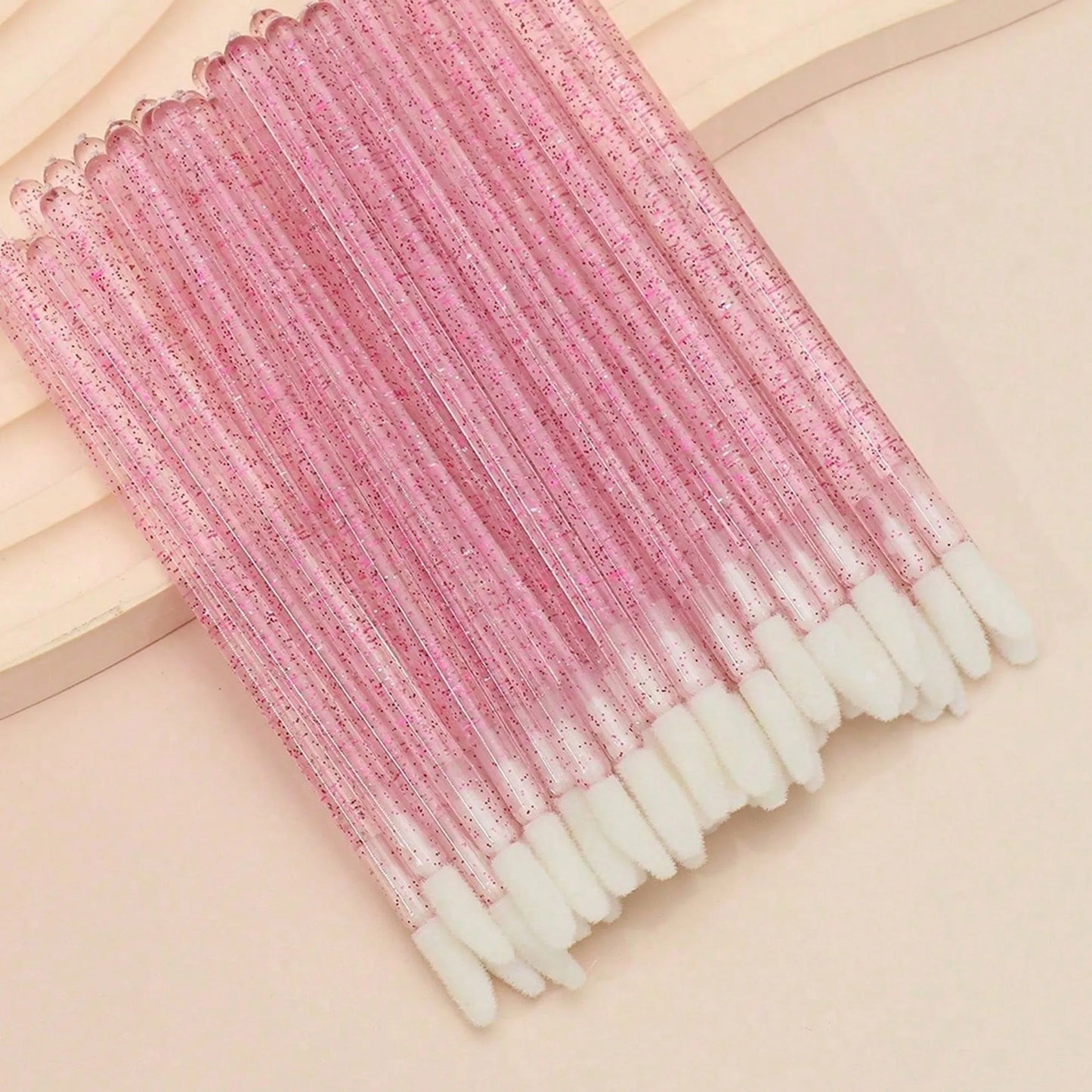 50 peines de cristal para pestañas, varitas de máscara desechables para extensiones de pestañas, aplicación de maquillaje y herramientas de belleza profesionales