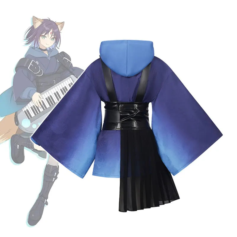 Cosmic Princess Kaguya Cosplay Costume Set with Wig & Cloak for Women