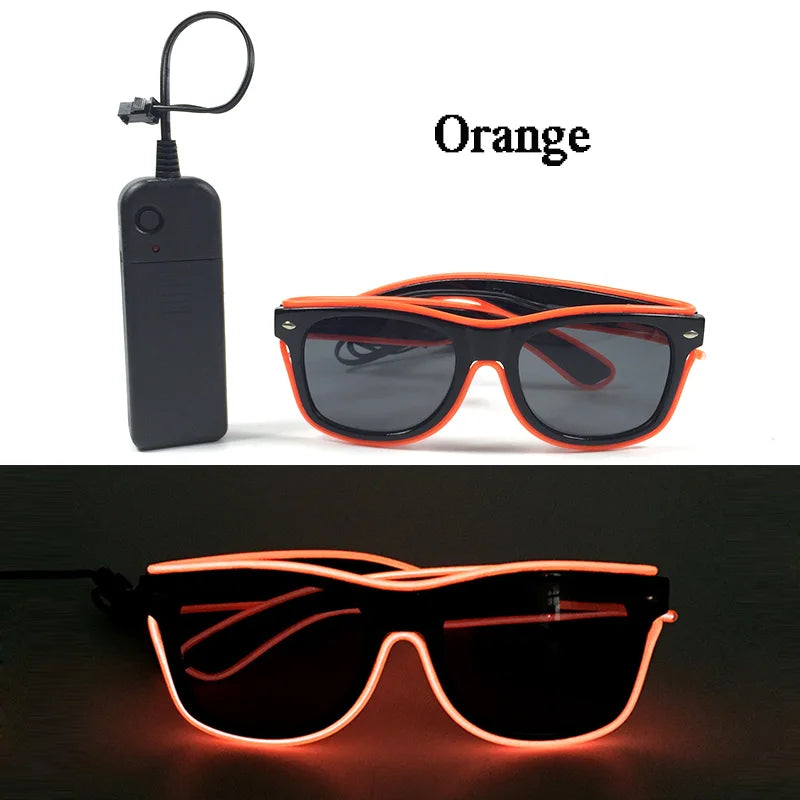 LED Luminous Party Glasses – Futuristic Rainbow Space & Robot Rave Goggles with Star Lights for Concerts, DJ Events, Masquerade & Y2K Parties