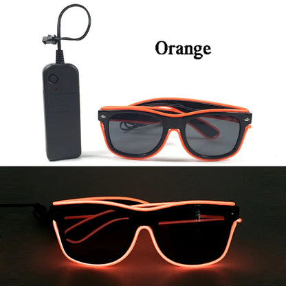 LED Luminous Party Glasses – Futuristic Rainbow Space & Robot Rave Goggles with Star Lights for Concerts, DJ Events, Masquerade & Y2K Parties