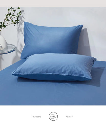 Funda de almohada de algodón premium – Funda de almohada de algodón peinado suave y transpirable para un sueño cómodo