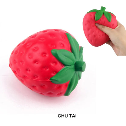 Super Jumbo Strawberry Squishy Toy – 11.5×9CM Cream-Scented Slow-Rising Antistress Squeeze Toy for Kids & Grownups