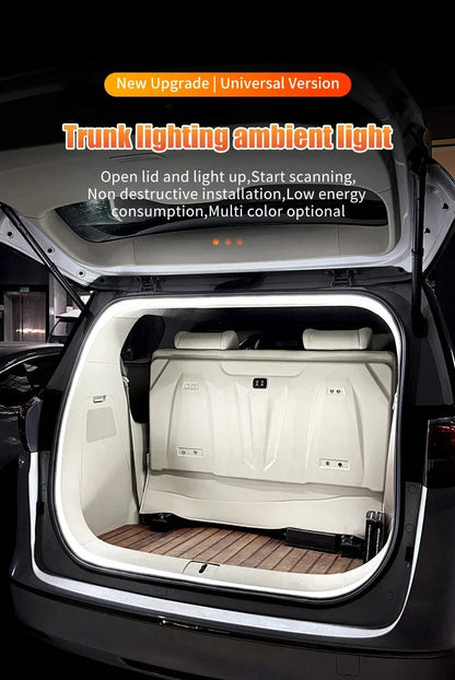 Automatic LED Car Trunk Light Strip – High-Brightness Wireless Tailgate Ambient Interior Lighting