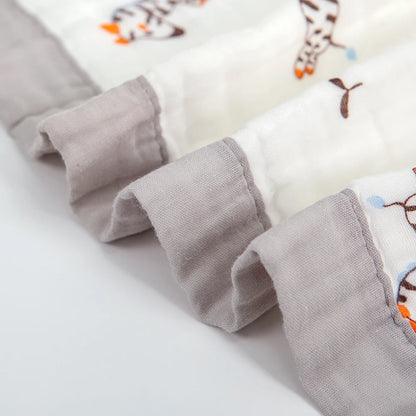 Manta de bebé de gasa 100% algodón de 6 capas – Suave, transpirable, arrullo para recién nacidos, envoltura para bebés y toalla de baño absorbente para bebés
