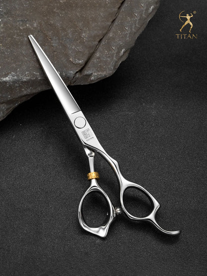 TITAN Professional Barber Scissors – Japan 440C Steel Hair Cutting & Thinning Shears | 5.0/5.5/6.0/6.5 Inch Hairdressing Tools