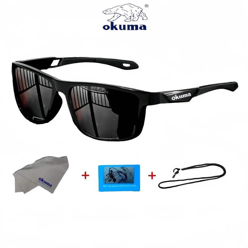Okum Polarized Sunglasses – UV400 Anti-Glare Sports Eyewear for Cycling, Driving, Fishing & Outdoor Activities