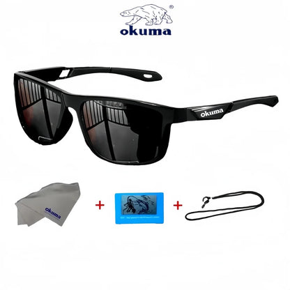 Okum Polarized Sunglasses – UV400 Anti-Glare Sports Eyewear for Cycling, Driving, Fishing & Outdoor Activities