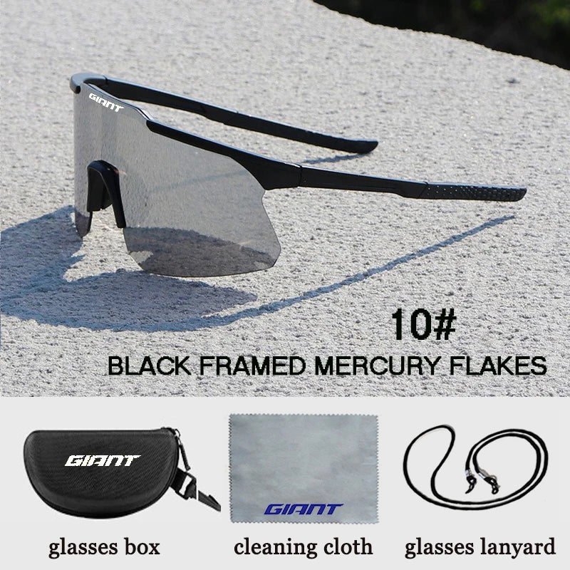 Cycling Sports Sunglasses – Giant UV400 Protective Glasses with Anti-Fog Lenses & Protective Case for Men & Women