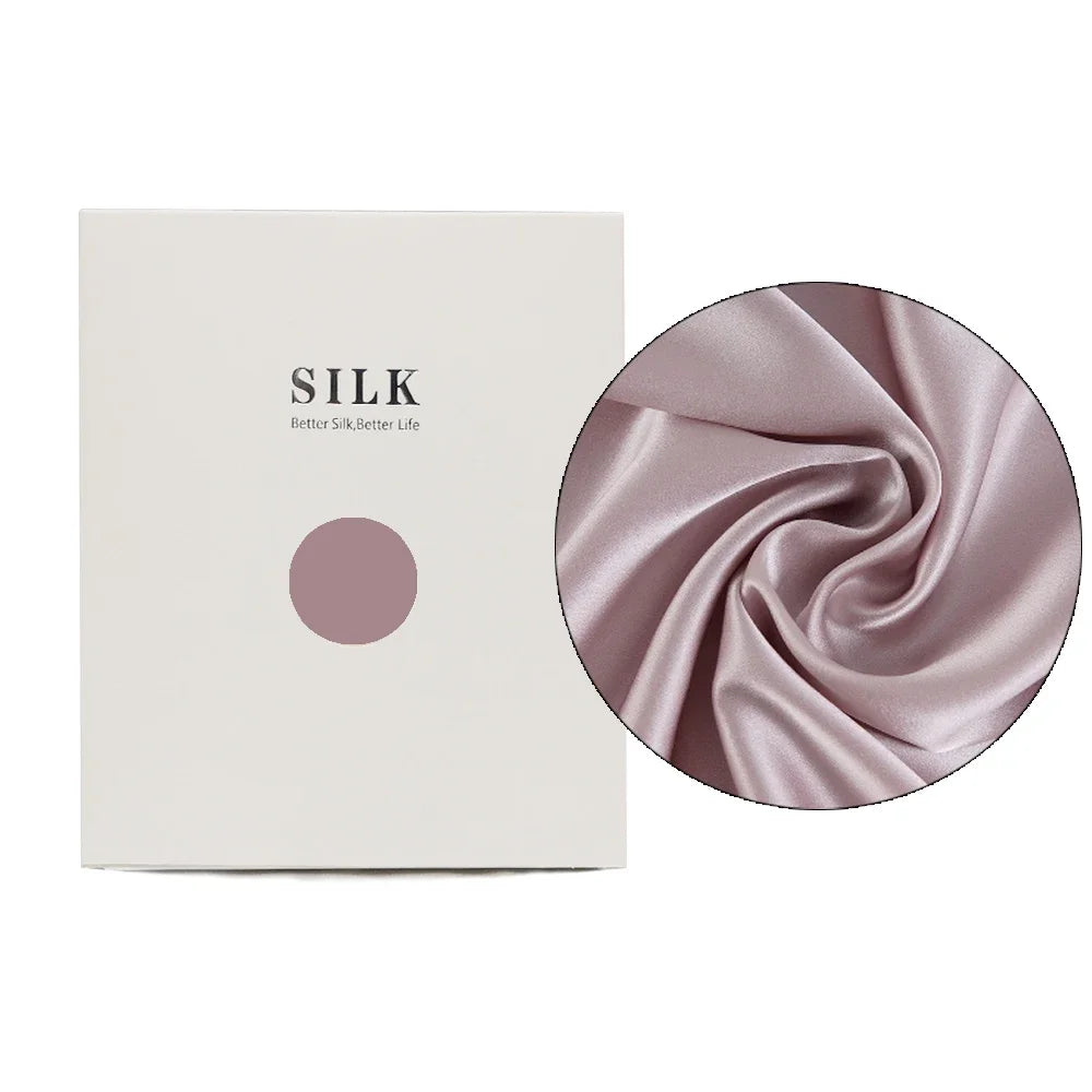 Taie d'Oreiller 100% Soie de Mûrier Pure – Housse de Coussin Double Face Rafraîchissante avec Fermeture Éclair Invisible, Douce et Respirante
