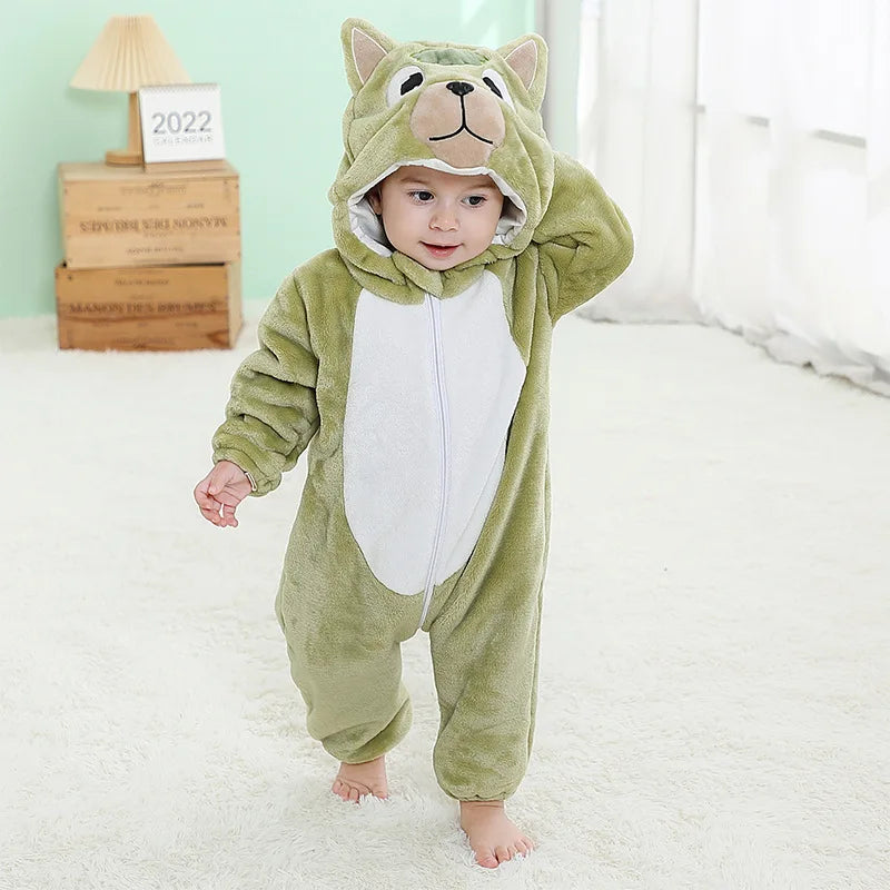Wholesale Baby Costume Rompers – Winter Flannel Jumpsuit One-Piece for Girls & Boys, Toddlers & Kids