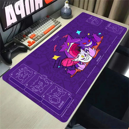 Gengar Gaming Mouse Pad – Large Extended Desk Mat with LockEdge Design for Keyboard & Computer Setup