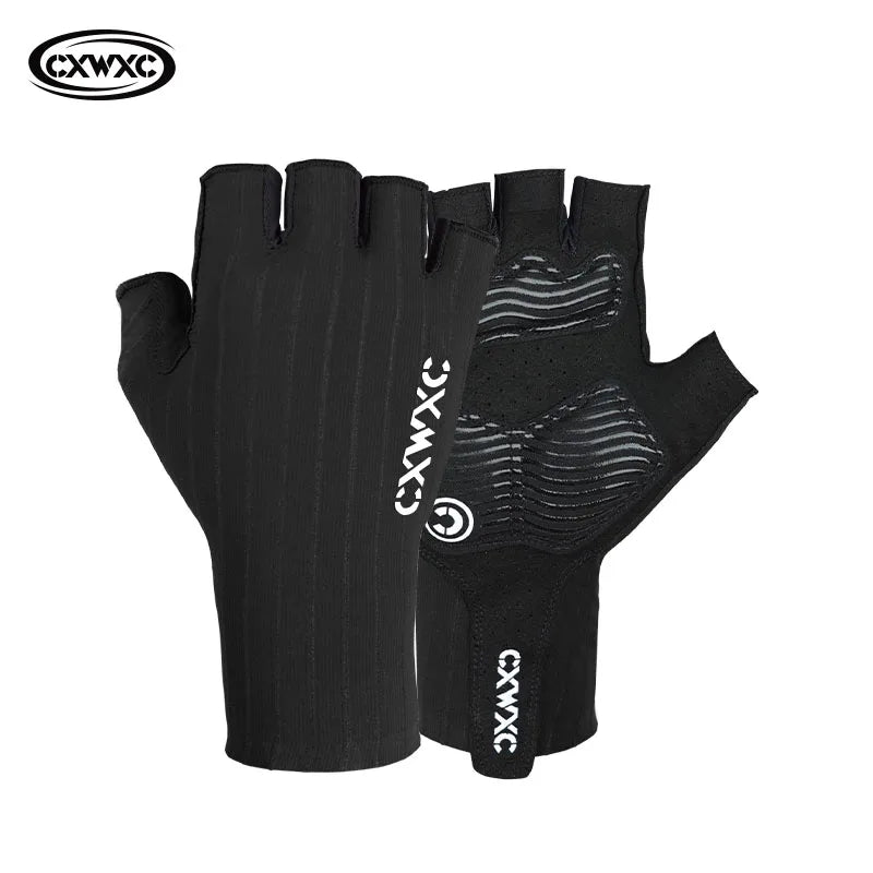 Guantes de Ciclismo sin Dedos CXWXC – Transpirables y Antideslizantes para Hombre y Mujer con Soporte Extendido de Muñeca para Fitness, Entrenamiento y Deportes al Aire Libre