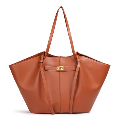 Large Capacity Bat-Shaped Women's Handbag Trendy Shoulder Crossbody Bag High Street Style
