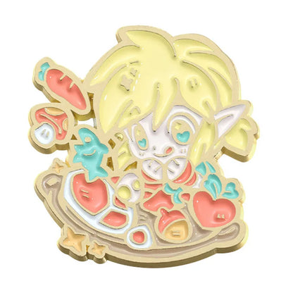 Anime Game Enamel Pins – Metal Lapel Brooch Set for Backpack, Costume & Cosplay Accessories Gift