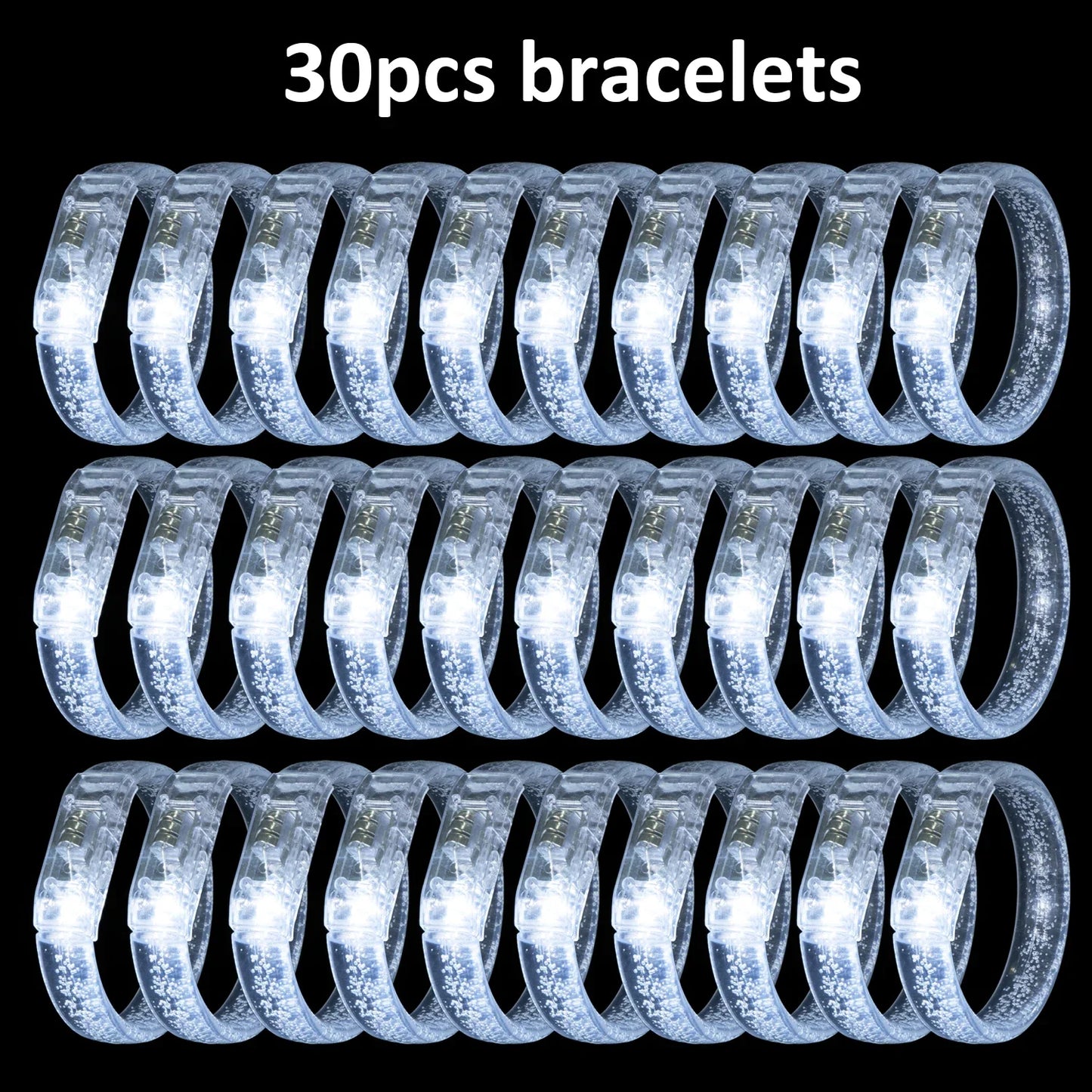 Juego de recuerdos LED para bodas – Gafas luminosas, pulseras que brillan en la oscuridad y anillos parpadeantes para bodas