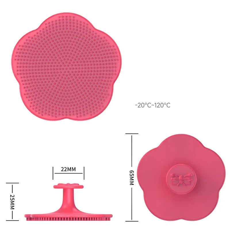 Masseur de cuir chevelu et brosse à cheveux doux en silicone pour bébé – Peigne de bain doux pour nouveau-nés, nourrissons et tout-petits