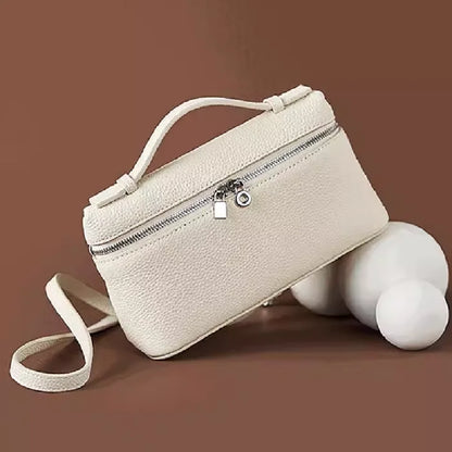 Sac à bandoulière en cuir grain de litchi de qualité supérieure pour femmes – Sac à main bento minimaliste tendance, Mini sac à bandoulière exquis avec poignée supérieure pour une tenue quotidienne élégante, des sorties décontractées et un style chic