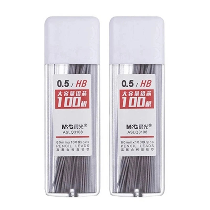 Mines de crayon mécanique 2B/HB – Recharges de graphite de 0,5 mm et 0,7 mm pour l'écriture, le dessin, l'esquisse, les fournitures scolaires et de bureau