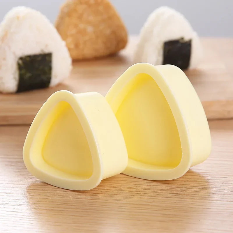 Onigiri Sushi Rice Ball Mold Kit – DIY Japanese Rice Press for Bento Lunches, Reusable Kitchen Tool (1–2 PCS)