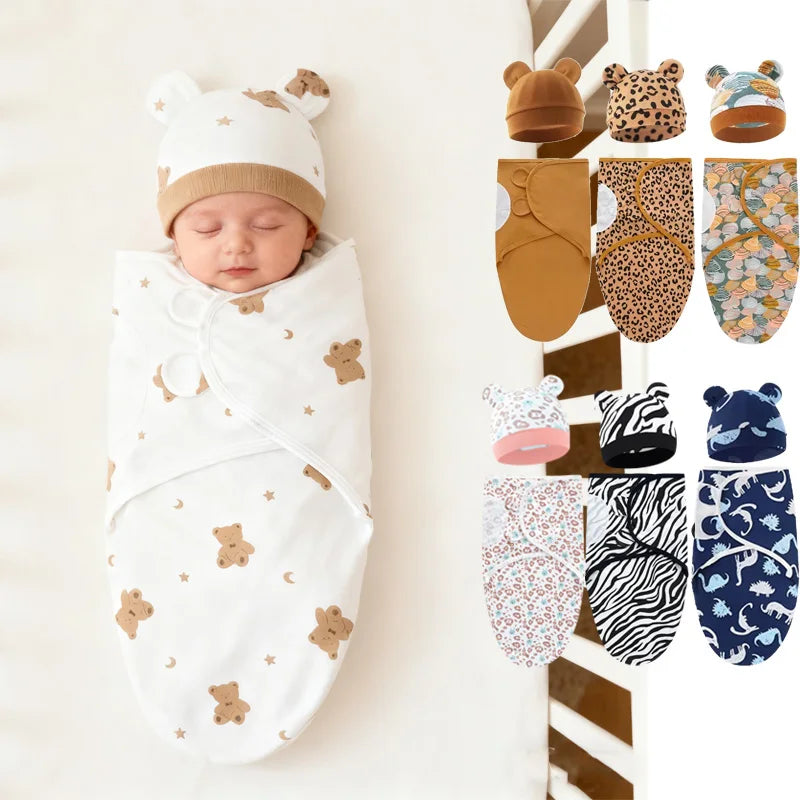 Soft Baby Swaddle Wrap – Warm Cotton Newborn Cocoon Blanket for Infants, Cozy Baby Wrap & Sleeping Blanket