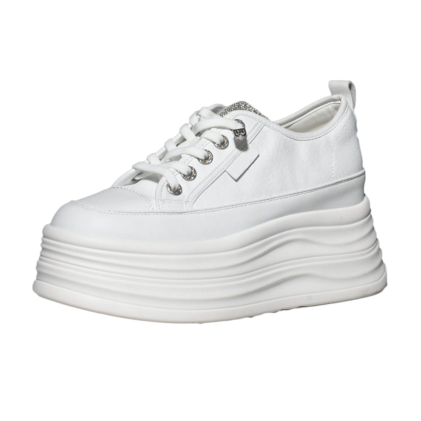 Zapatillas deportivas de mujer con cuña oculta, plataforma de 9 cm, calzado grueso cómodo e informal para caminar