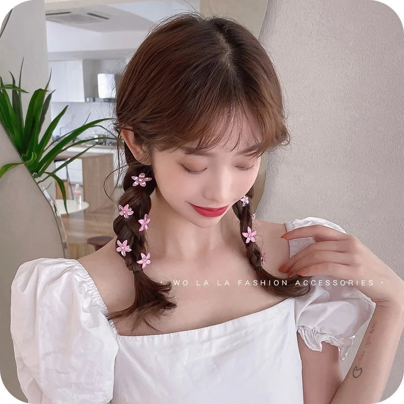 Juego de 10 pinzas para el pelo de princesa con flores para niñas – Lindas horquillas y accesorios para el pelo florales para niños