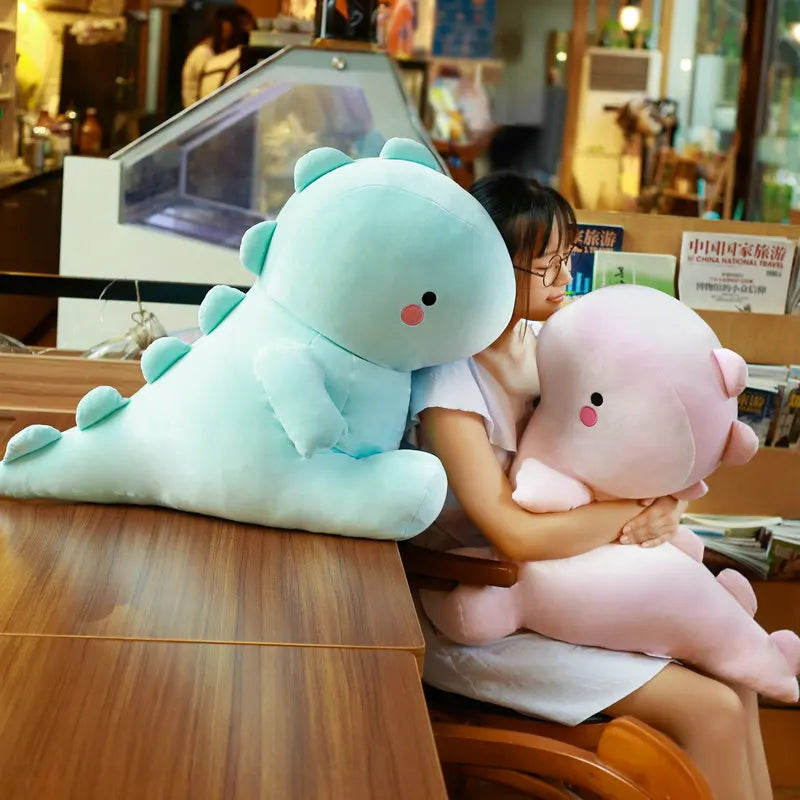 25–60CM Ultra Soft Dinosaur Plush Toy – Kawaii Dino Down Cotton Stuffed Animal Pillow, Cute Kids’ Gift, Party Prop & Room Decor