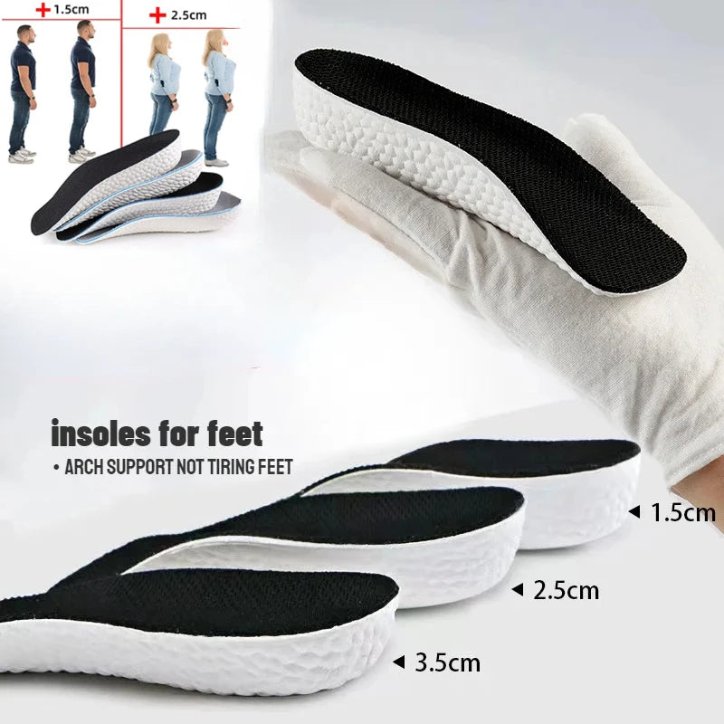 Memory Foam Orthopedic Insoles – Arch Support Shoe Inserts for Men & Women, Cushioned Heel Lift Pads for Sneakers & Flat Feet