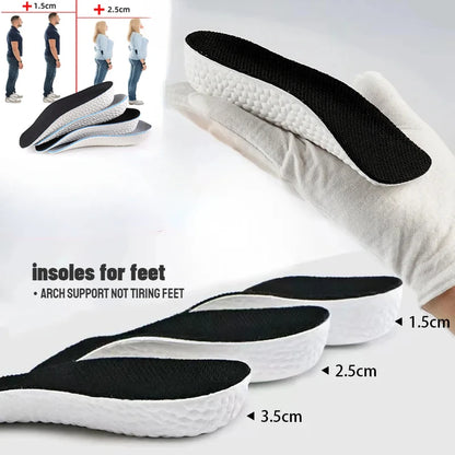 Memory Foam Orthopedic Insoles – Arch Support Shoe Inserts for Men & Women, Cushioned Heel Lift Pads for Sneakers & Flat Feet