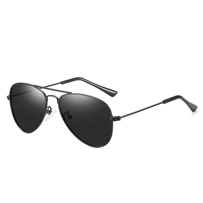 Kids' Polarized Pilot Sunglasses – Classic Metal Frame Children's Eyewear with UV400 Protection for Girls & Outdoor Activities