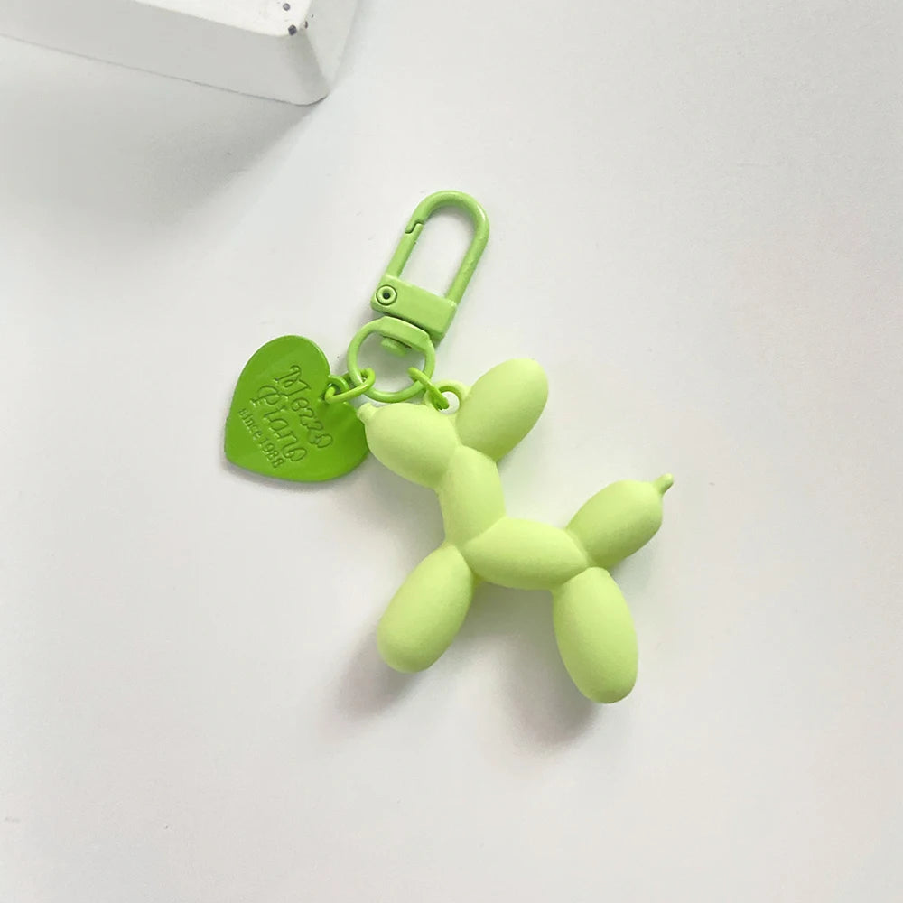 Cute Acrylic Balloon Dog Keychain – Cartoon Y2K Bag Pendant for Women & Couples, Car Key Chain, Jewelry Gift & Decorative Accessory